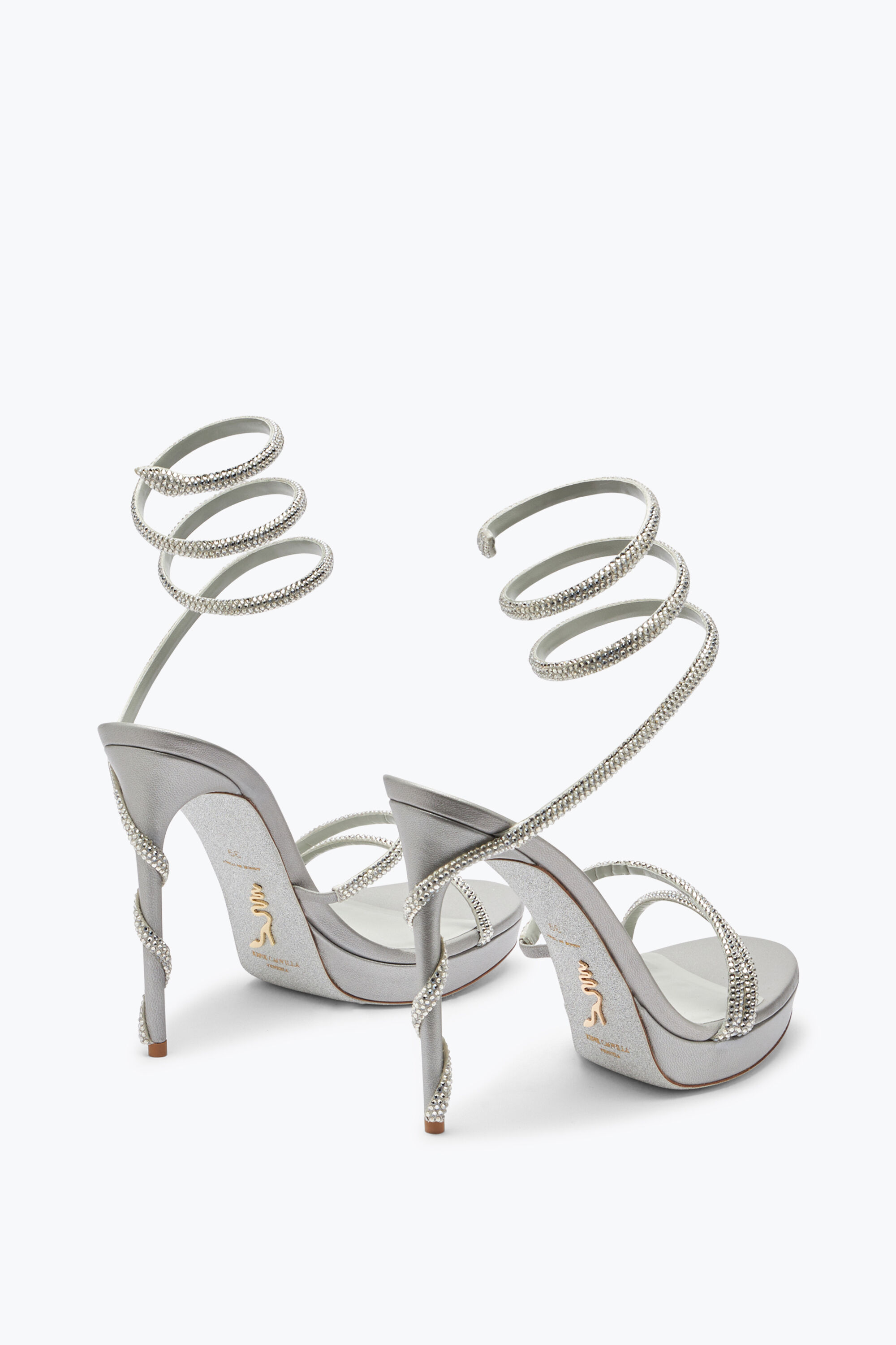 White and silver platform sandals best sale