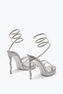 Margot Silver Platform Sandal 120