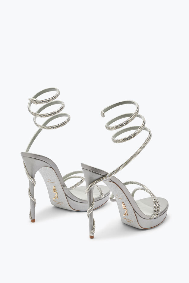 MARGOT SILVER PLATFORM SANDAL 120 MARGOT SILVER PLATFORM SANDAL 120