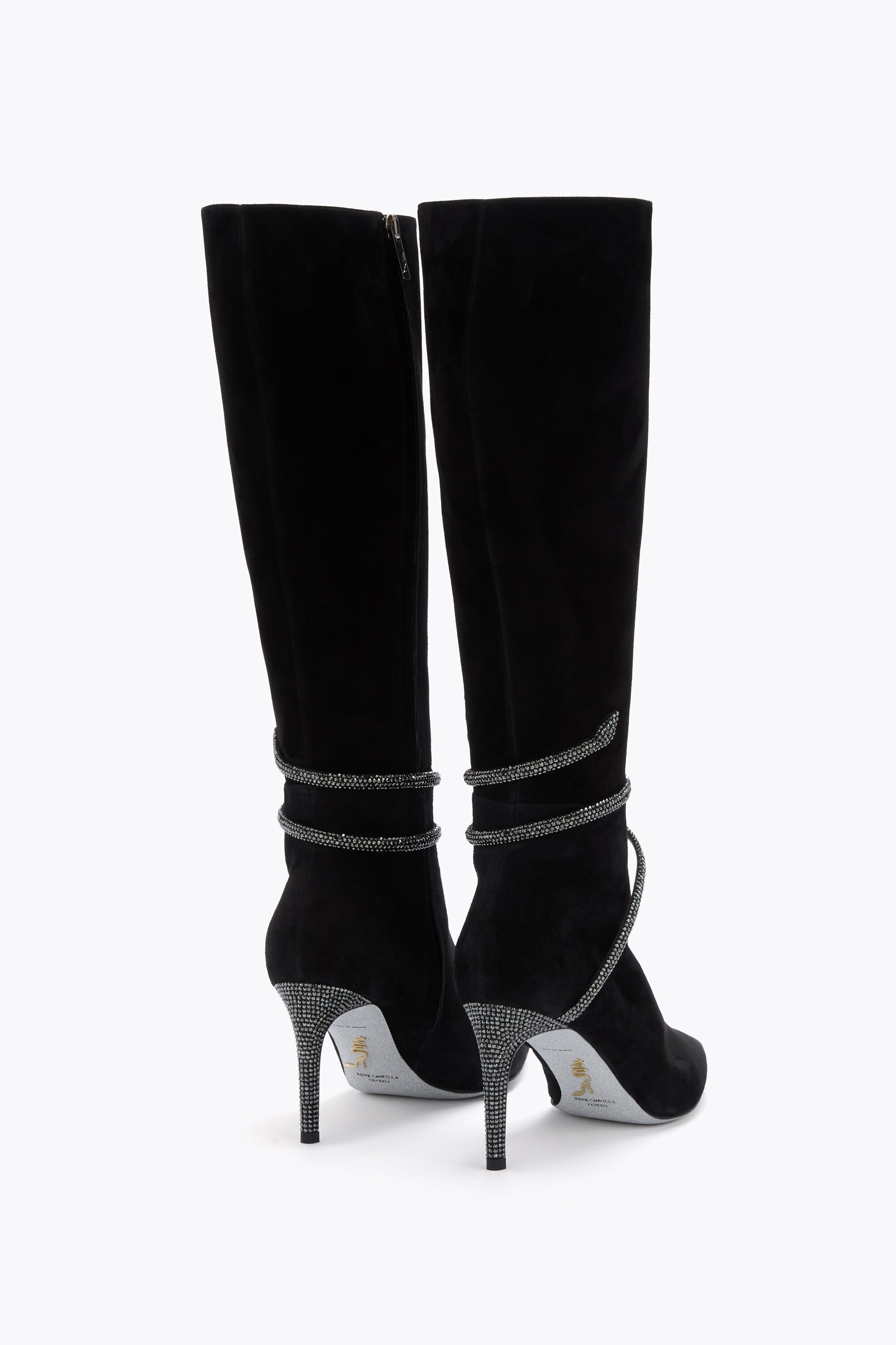 Designer Jeweled ankle boots with heels | Rene Caovilla®