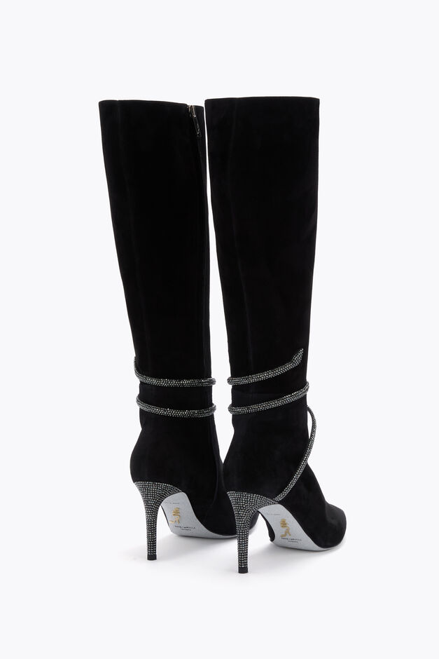 CLEO BLACK SUEDE BOOT 80