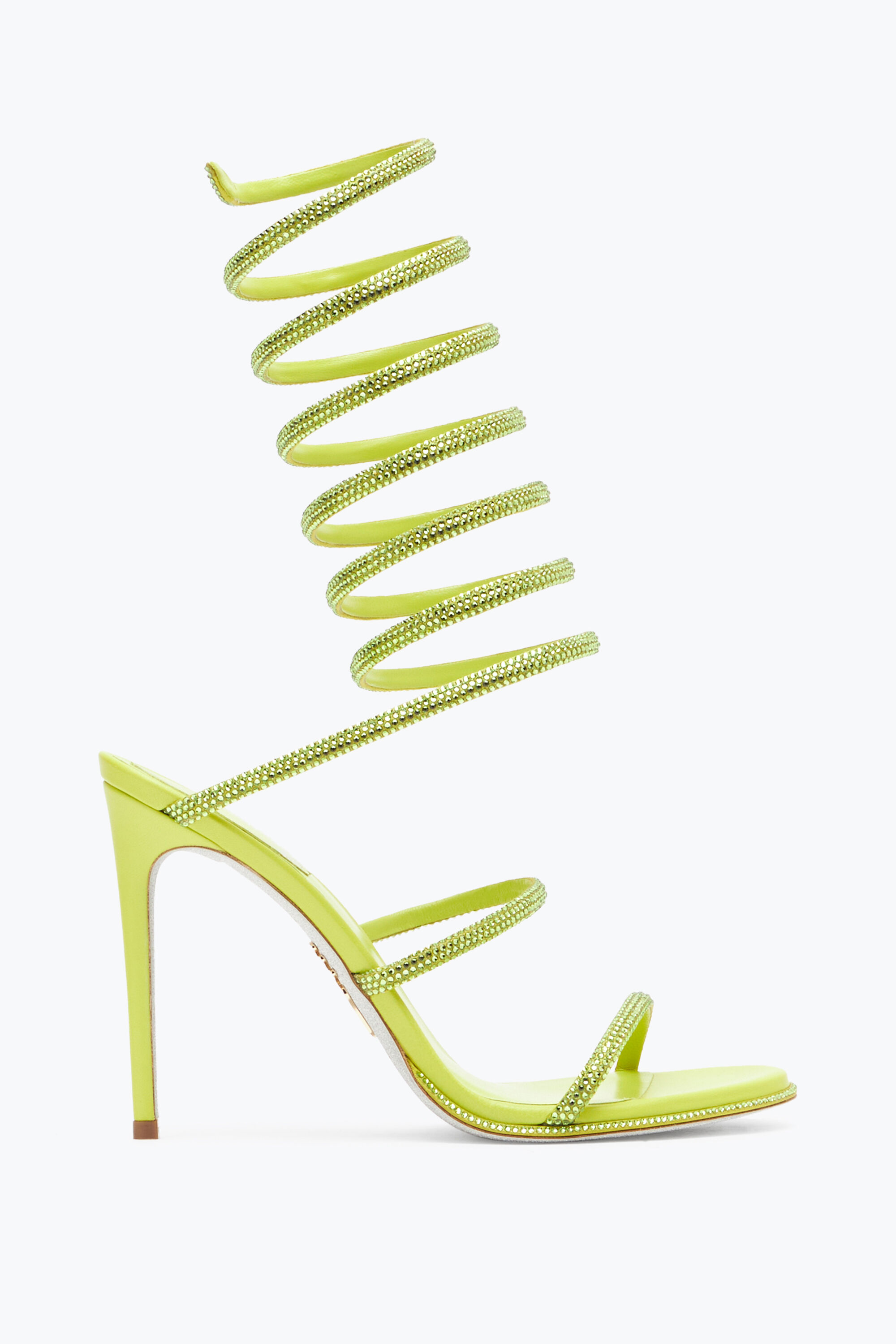 Neon yellow sandal heels sale