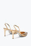 Cinderella Gold Slingback With Crystals And Pearls 80