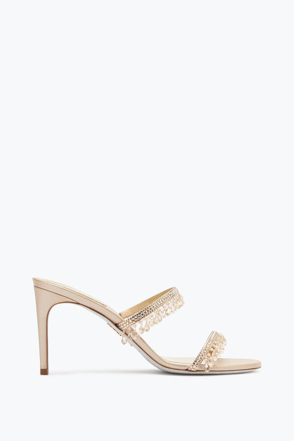 Chandelier Gold Slider Sandal 80