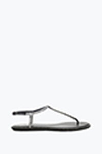 SANDALIA DIANA NEGRA CON CRISTAL BAGUETTE