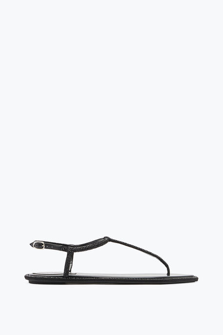 DIANA CRYSTAL BLACK SANDAL 10 DIANA CRYSTAL BLACK SANDAL 10