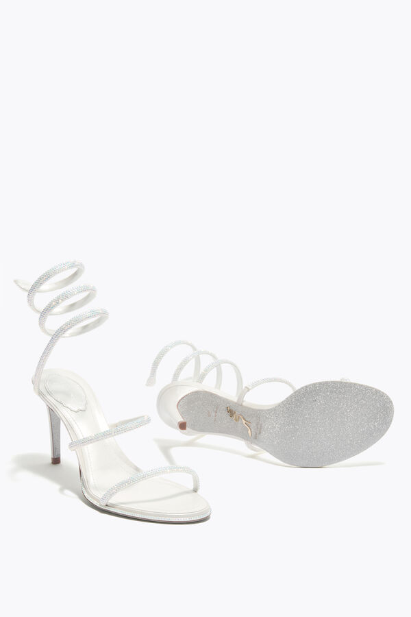 CLEO SANDALEN 80 IN WEISS