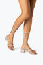 Morgana Silver Thong Sandal 40