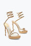 MARGOT CRYSTAL GOLD PLATFORM SANDAL 120