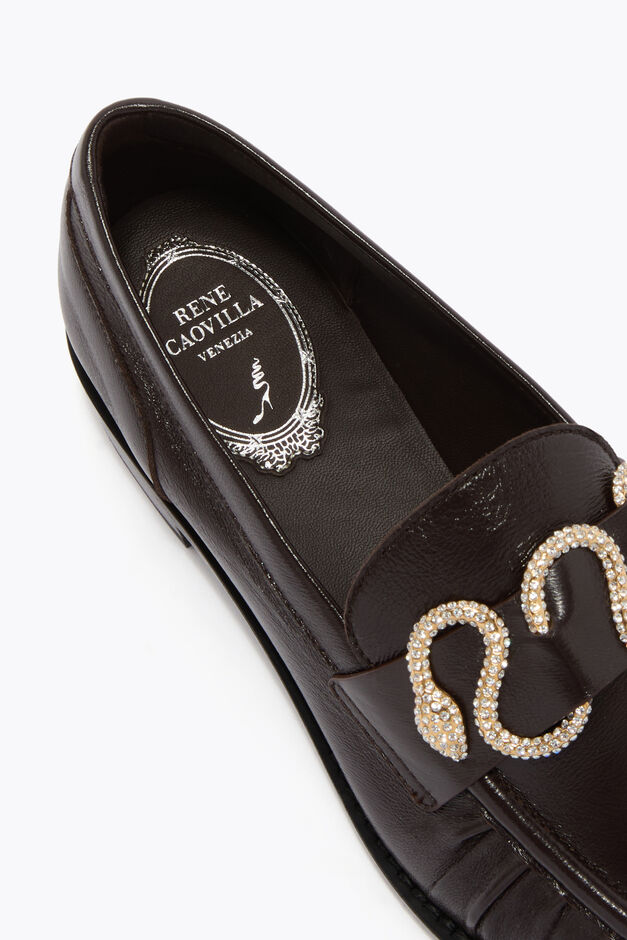 MORGANA DARK BROWN LOAFER 20