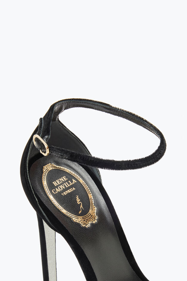 Anastasia Black And Gold Sandal 130