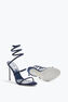 Sandale Cleo en daim bleu 105