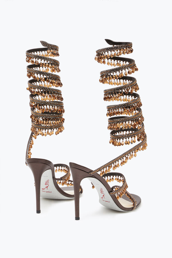 Chandelier Crystal Chestnut Brown Sandal 105