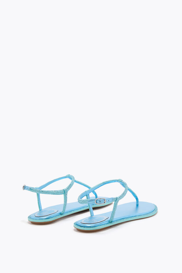 DIANA SKY BLUE SANDAL WITH CRYSTALS 10