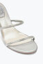 Silberfarbene Schmucksandalette Cleo