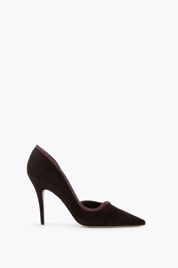 ONDA FONDANT SUEDE PUMP 100