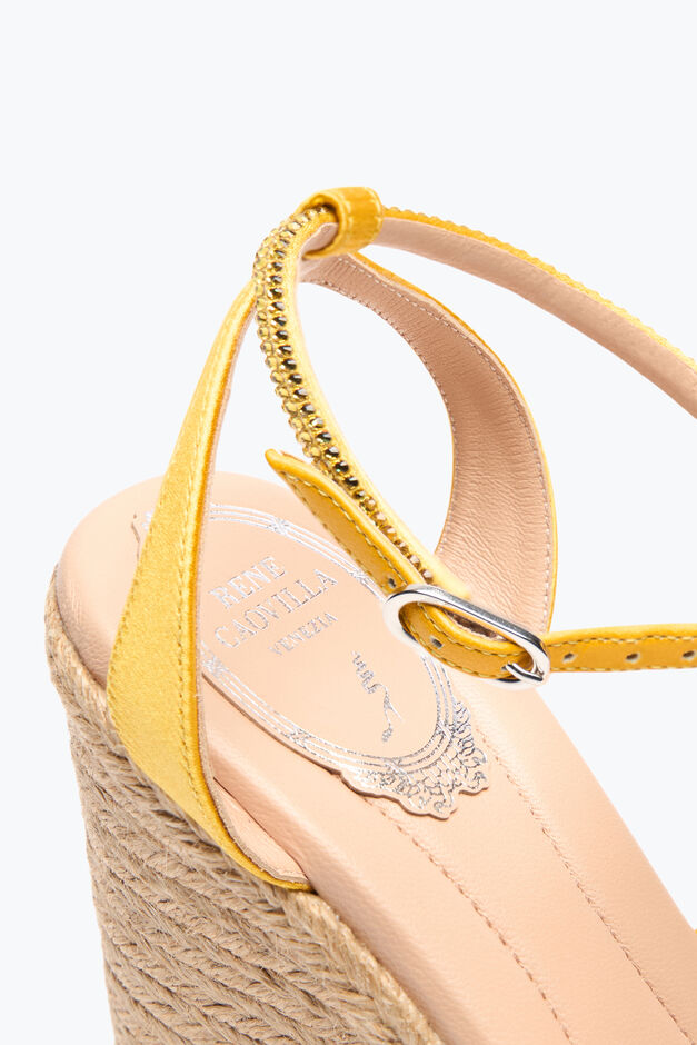 CATERINA YELLOW WEDGE SANDAL 120