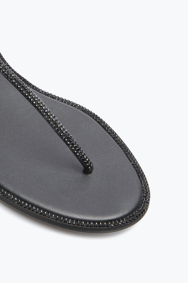 Diana Black Flat Sandal 10 Diana Black Flat Sandal 10