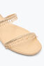 CHANDELIER FLACHE SANDALE IN NUDE 10