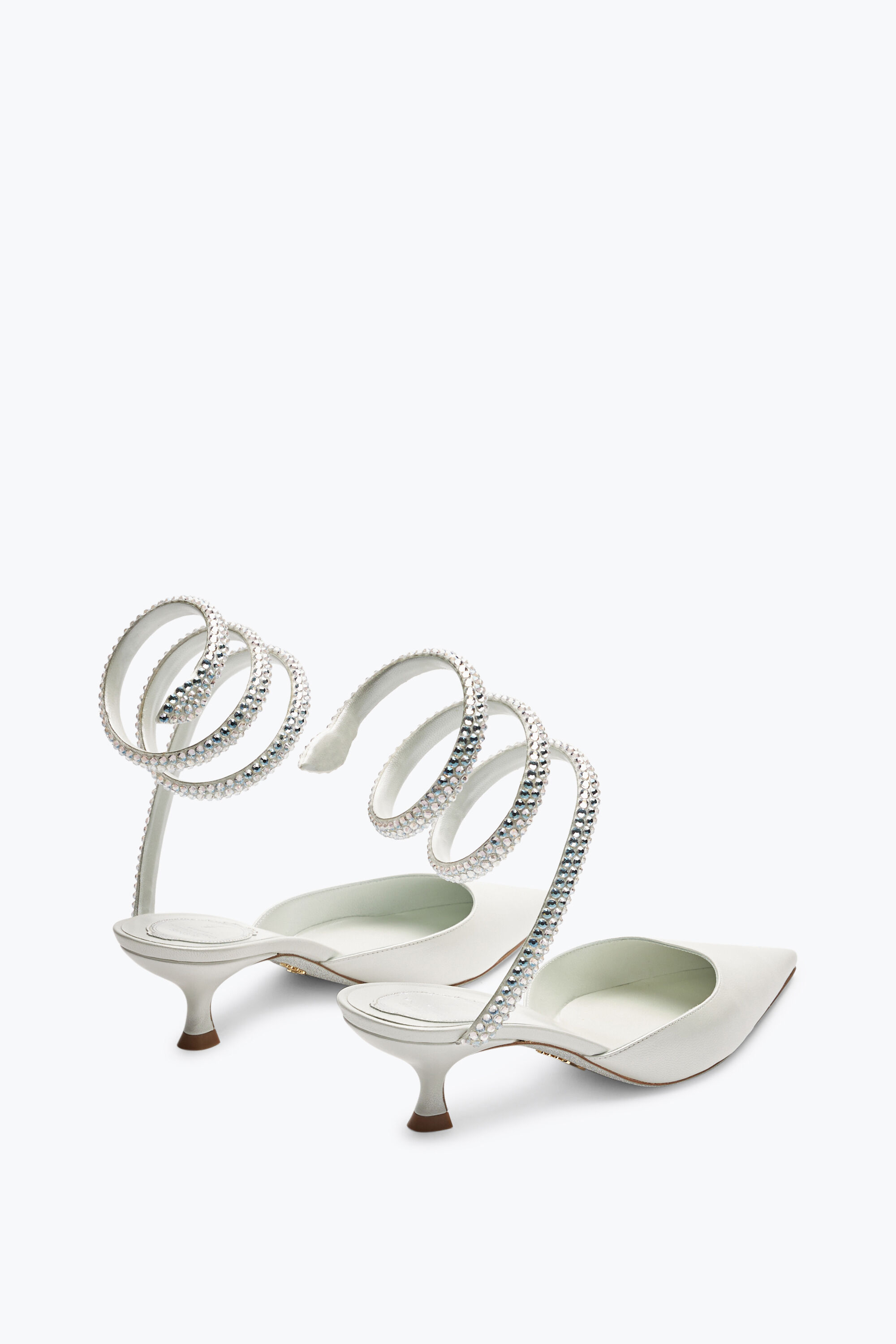 White pump sandals cheap