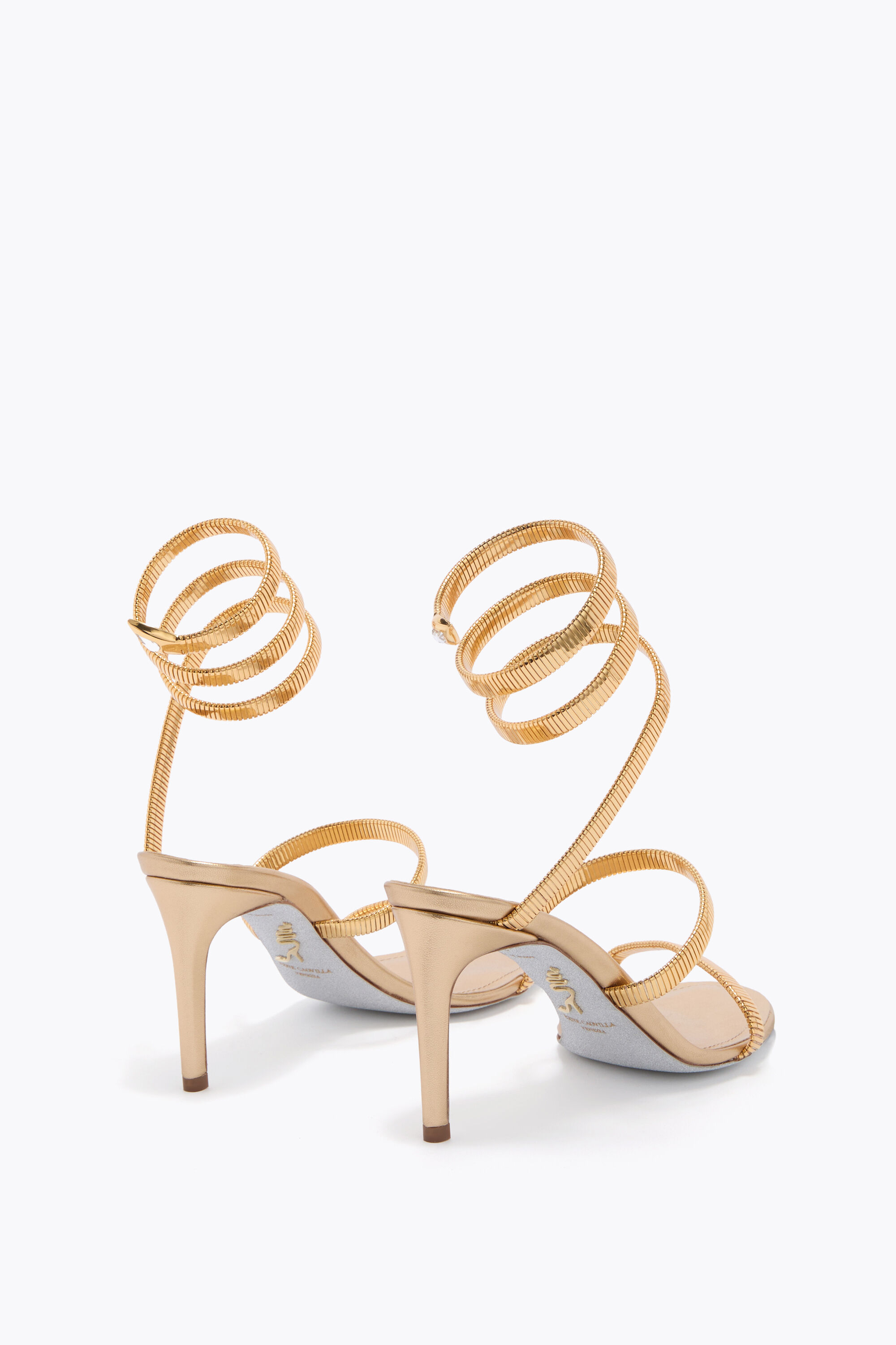 Jeweled JUNIPER GOLD SANDAL 80 | Rene Caovilla®