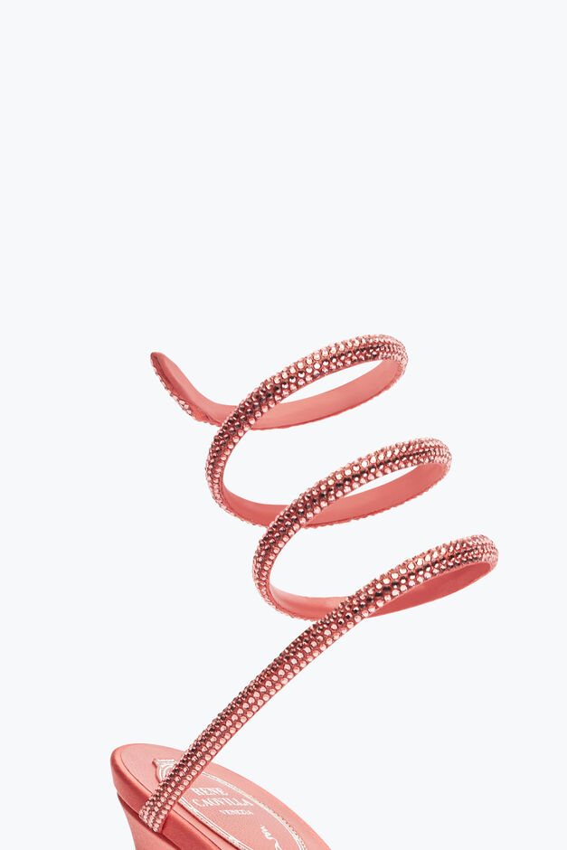 Cleo Peach Sandal With Crystals 105 Cleo Peach Sandal With Crystals 105