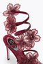 PEACH FLOWER BURGUNDY SANDAL 105