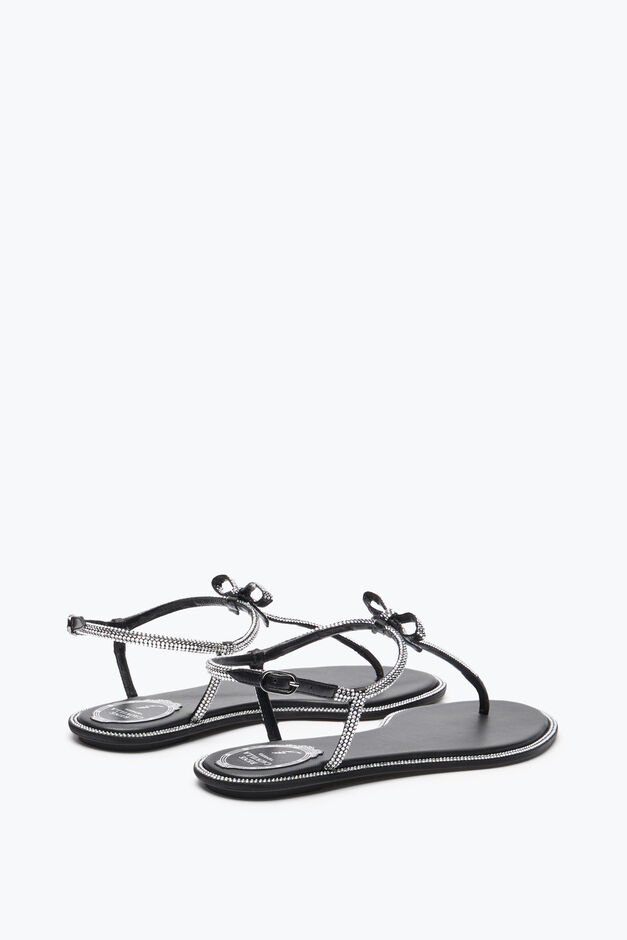 Caterina Black Thong Sandal 10 Caterina Black Thong Sandal 10