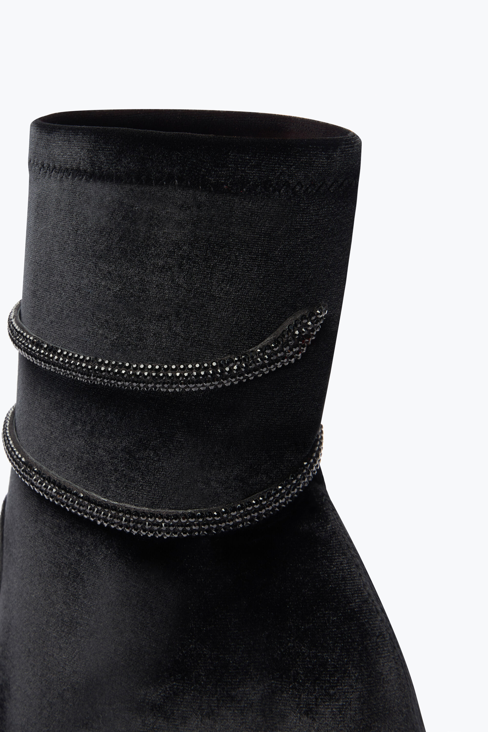 Botas de best sale terciopelo negras