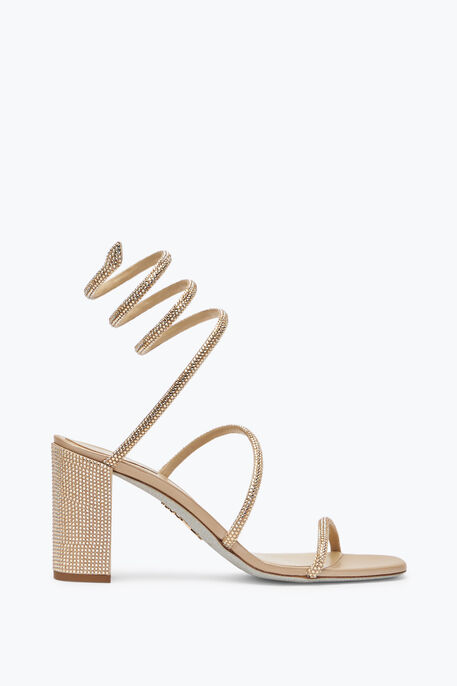 Sandalette Cleo Beige Mit Kristallen 80 Sandalette Cleo Beige Mit Kristallen 80