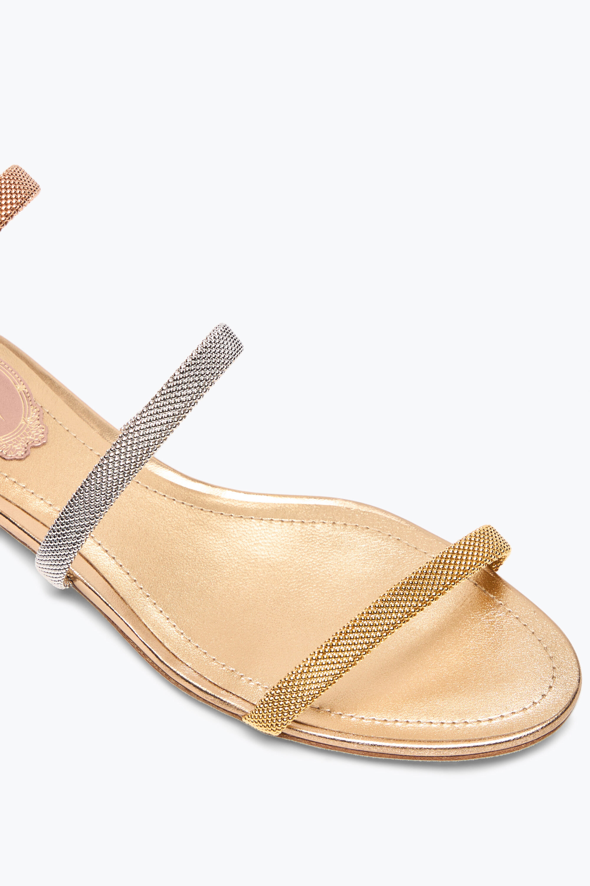 サンダル・ミュール RENE CAOVILLA 'Trigold Cleo' sandals Multicolor Jeweled Trigold Cleo Three-Toned Sandal 105 | Rene Caovilla®