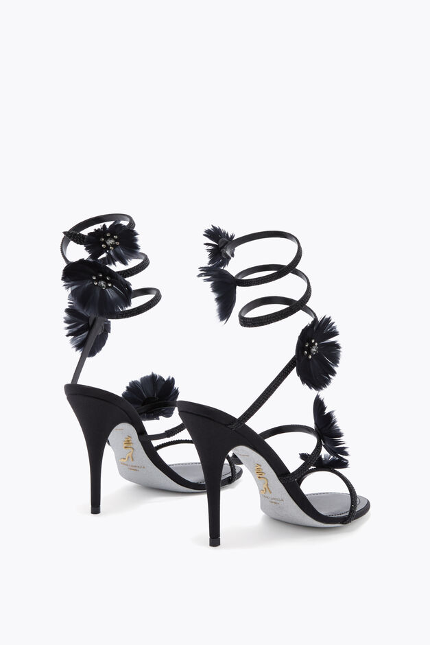 JOLENE BLACK SANDAL 100