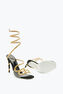 Morgana Schwarz Goldene Sandale 105