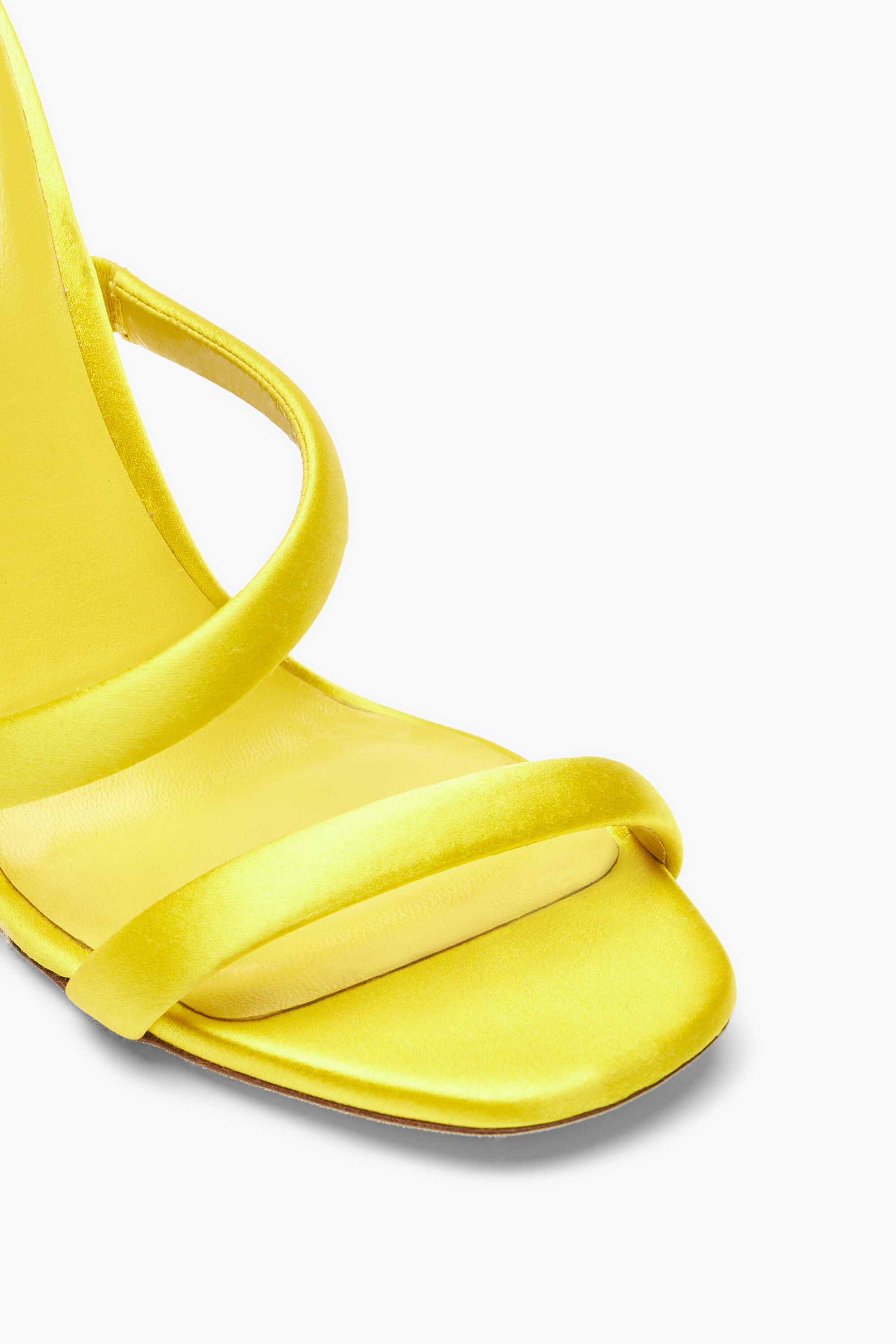 Jeweled Cleopatra Yellow Satin Sandal 105 Rene Caovilla