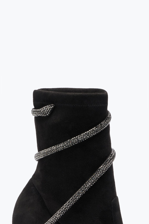 Cleo Crystals Black Bootie 100