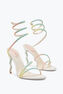 Margot Burano White Sandal With Degradé Crystals 105