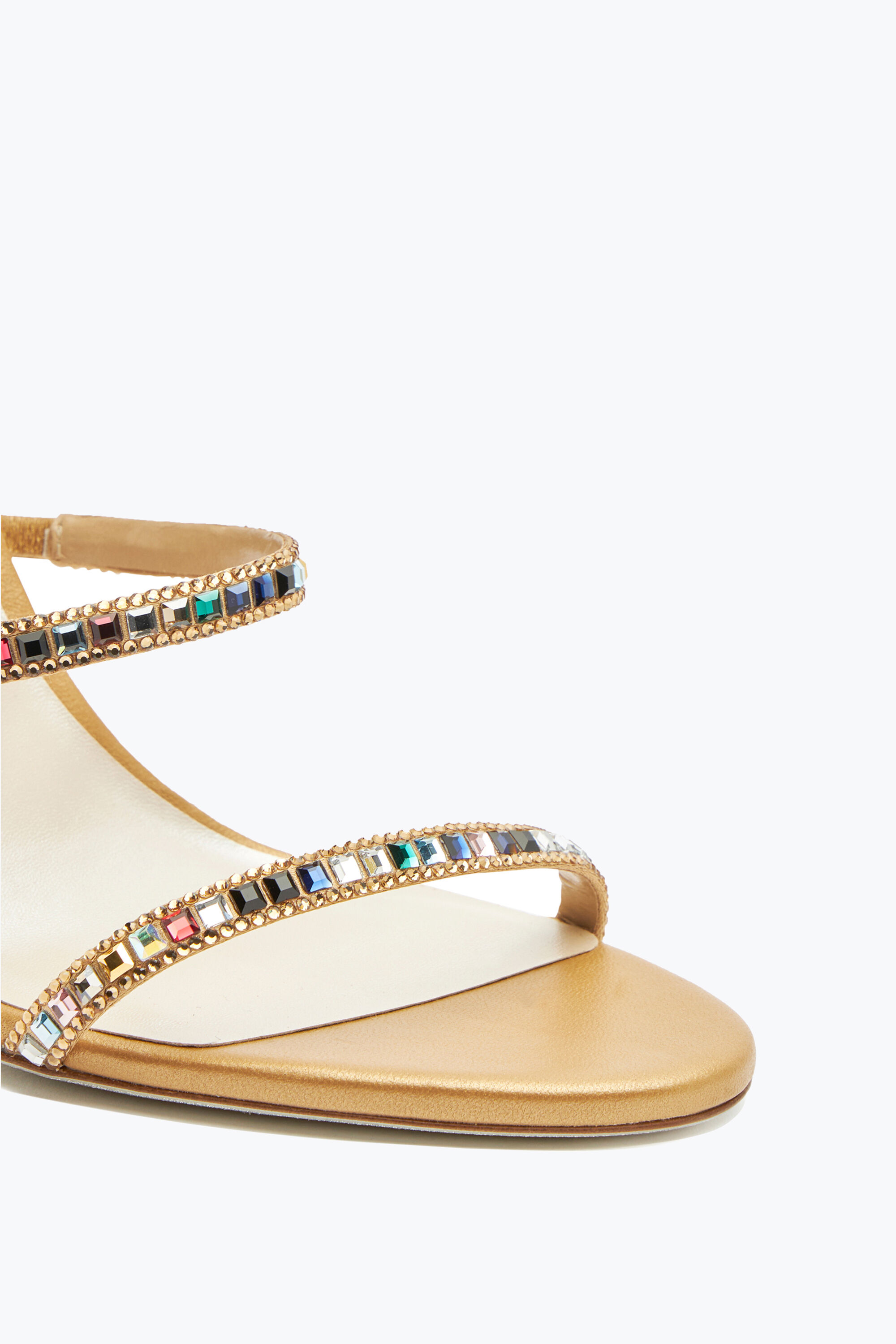 Cleo Crystal Gold Sandal 105 Sandals in Gold for Women Rene