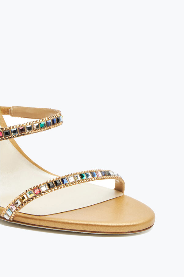 Cleo Crystal Gold Sandal 105