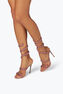 Cleo Sandal In Satin Pink 105
