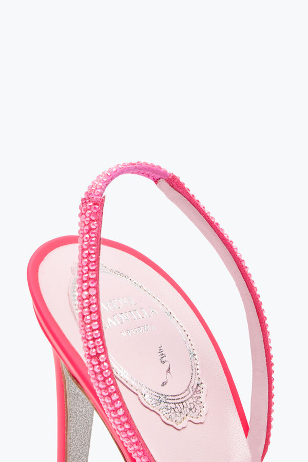 Irina Fluo Pink Sandal With Crystals 105