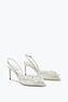 Slingback Bianche In Pizzo Frozen 75