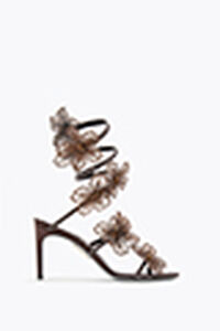 PEACH FLOWER CHOCOLATE SANDAL 80