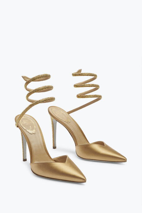 Cleo Crystal Champagne Open-Back Pump 105 Cleo Crystal Champagne Open-Back Pump 105