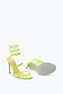 Cleo Yellow Fluo Sandal With Crystals 105