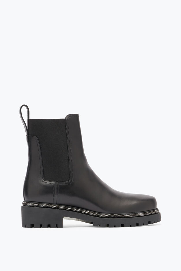 Bottine En Cuir Noir Bika Bottine En Cuir Noir Bika