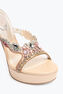 GIULIENNE NUDE MULE SANDAL WITH PLATFORM 130