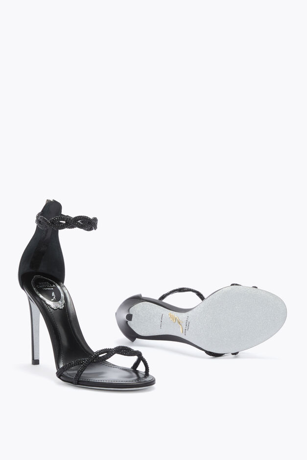 BRAID BLACK SANDAL 105