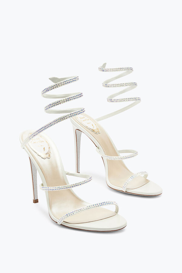 Elegant White Sandals Cleo