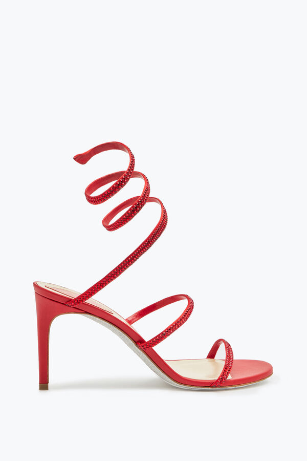 Sandales En Satin Avec Talon Cleo
