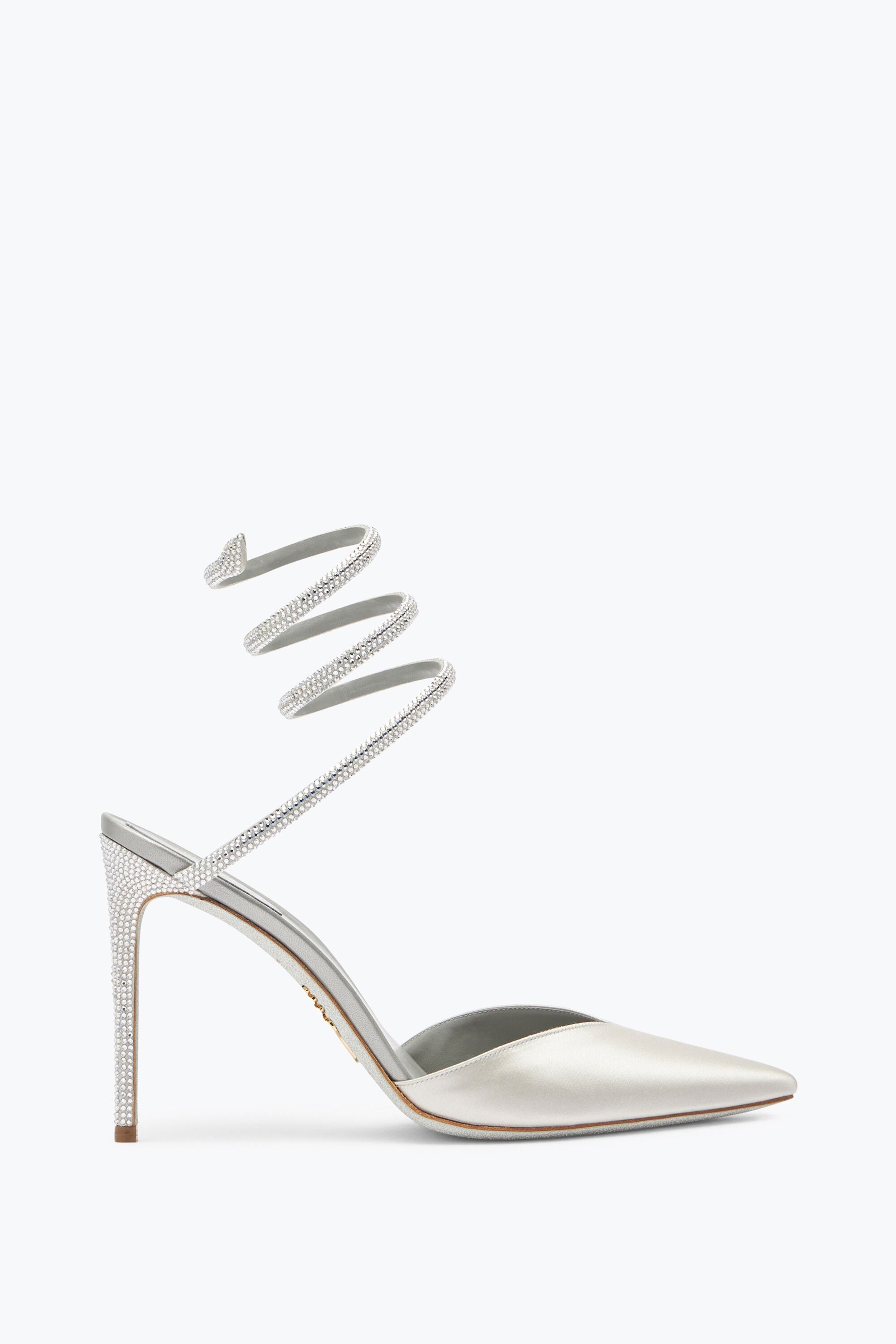 Gray satin pumps online